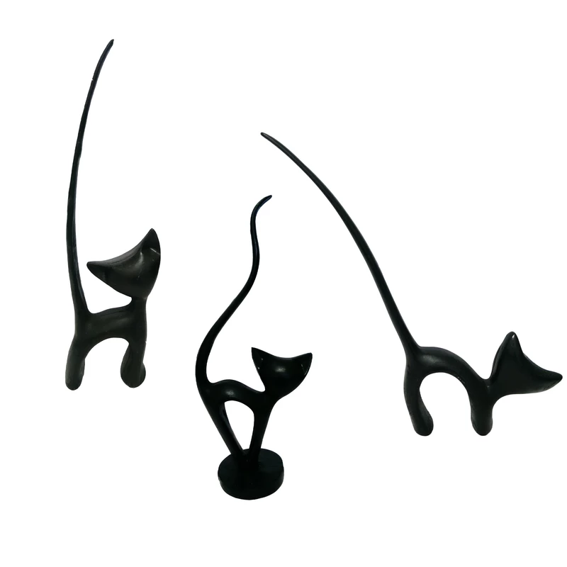 مجسمه طرح گربه مجموعه سه عددی - Image 1