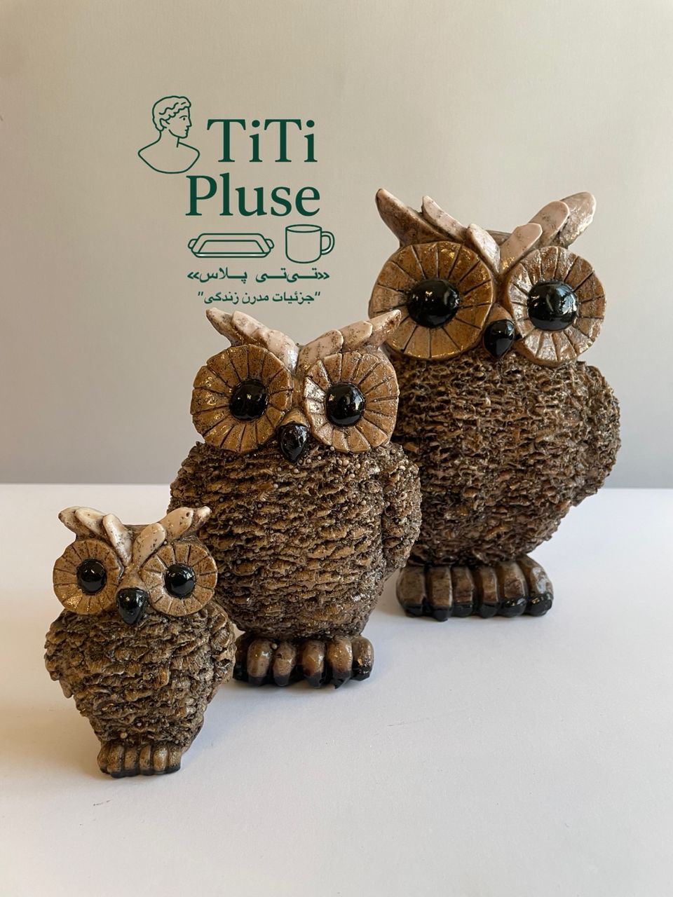 مجسمه جغد مجموعه 3 عددی